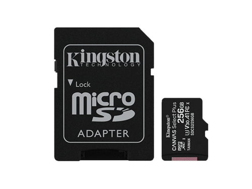 MEMORIJE KARTICE KINGSTON SDCS2/256GB/MICROSDXC/256GB/CLASS10 U3/100MB/S-85MB/S+ADAPTER